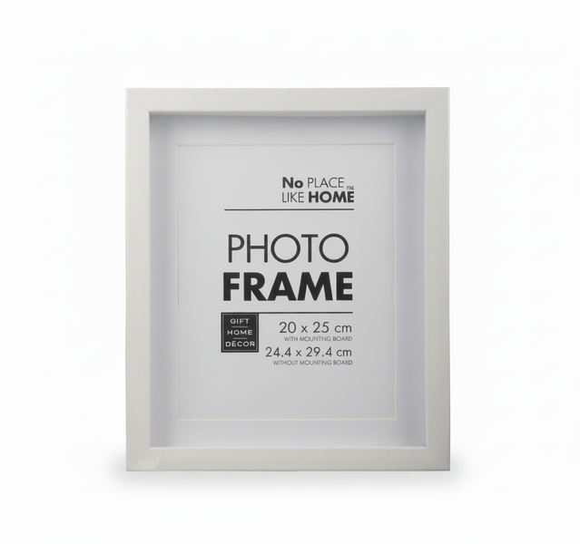 No Place Like Home Shadow Box Frame 20x25 cm White for Memories