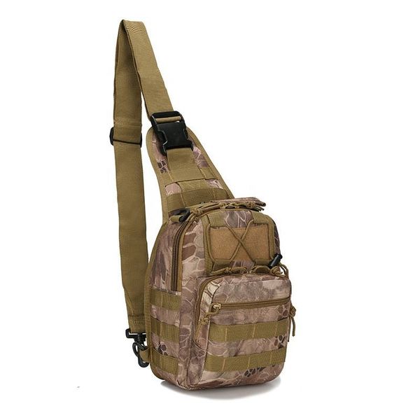 CCB Shoulder Bag - Tactical Chest Sling Bag Multi Military Brown