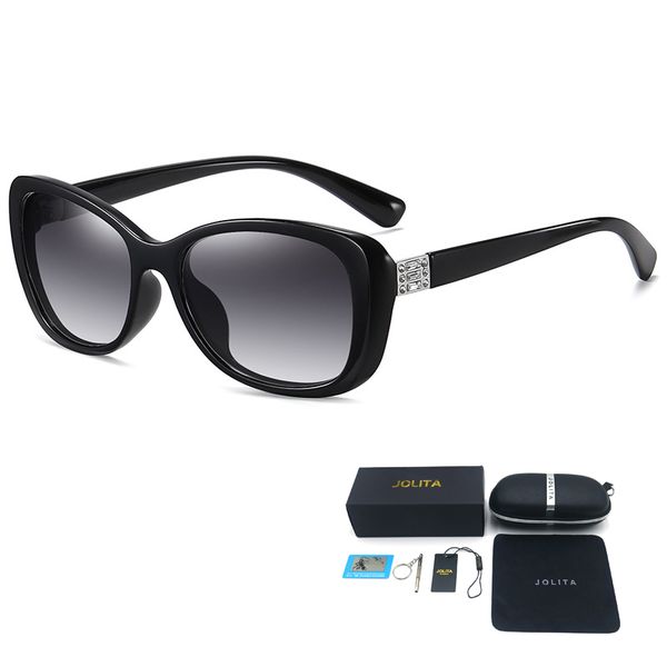 JOLITA-3015 Sunglasses for Women - Polarized Gradient Gray Lenses
