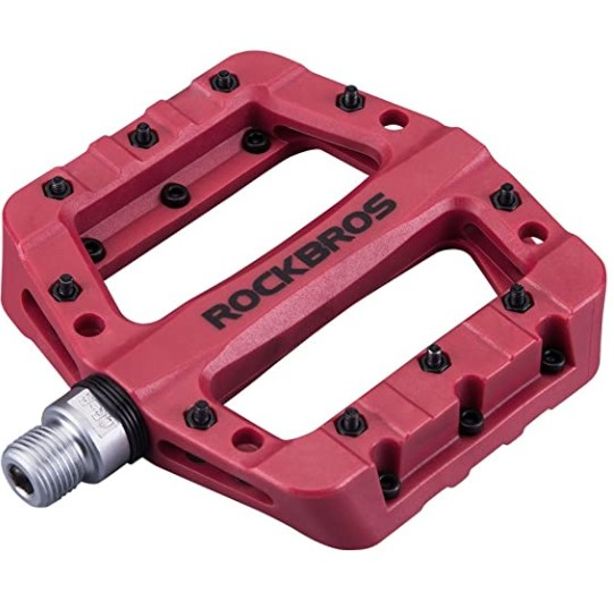 Rockbros Lightweight MTB Pedals - Red