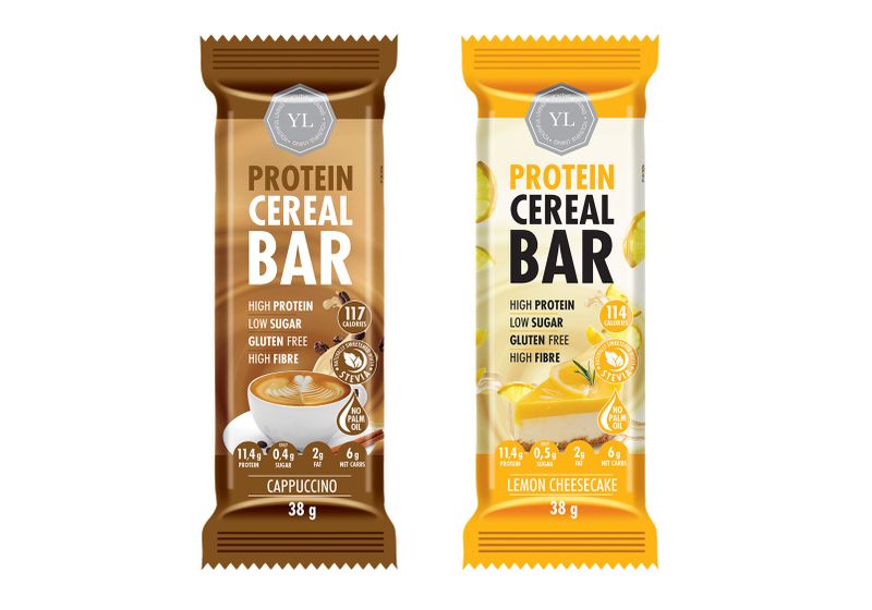 YL Protein Cereal Bar - Cappuccino &amp; Lemon Cheesecake - 38g - 12 Pack
