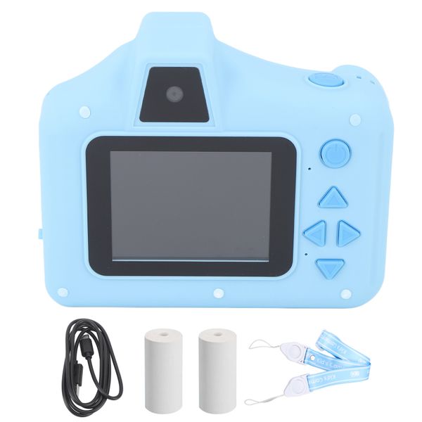 Blue Kids Instant Print Camera 1080P