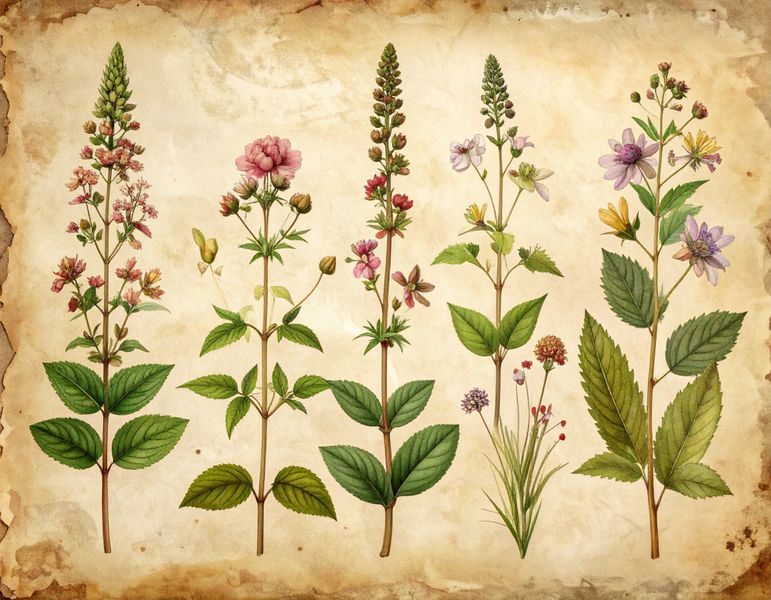 Retro Botanical image