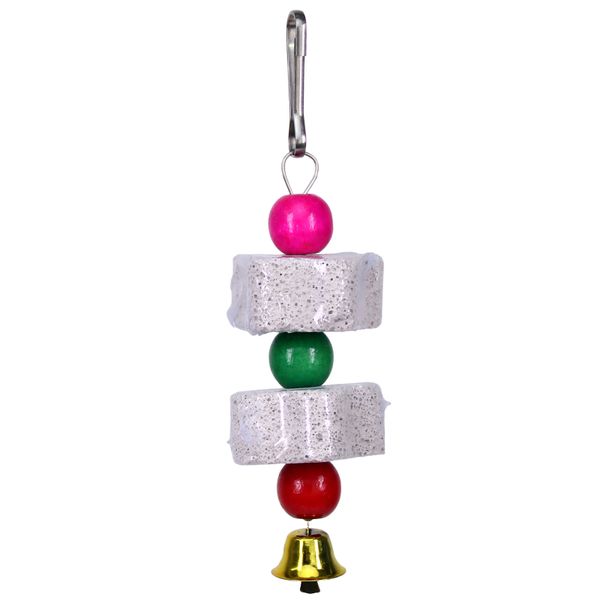 Natural Volcanic Rock Teething Stone Parrot Toy Chewing Toy - 3 Pieces