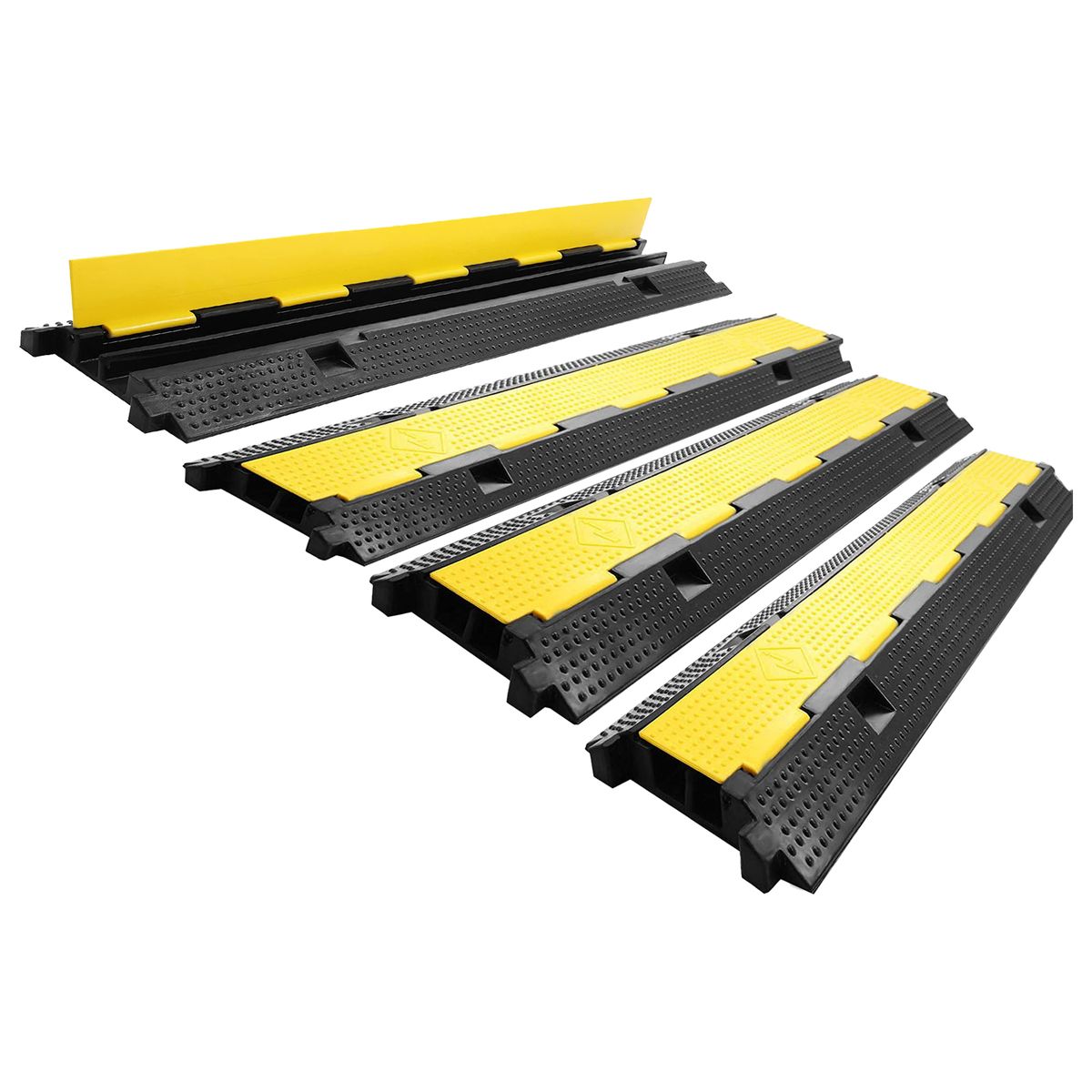 Duo Channel Cable Protector Ramp Speed Bump Cable Hidder - 4 Piece ...