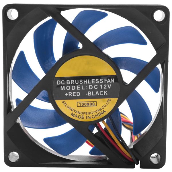 12V DC 32 70mm 4-Pin Computer Case CFM PWM CPU PC Fan Blue &amp; Black