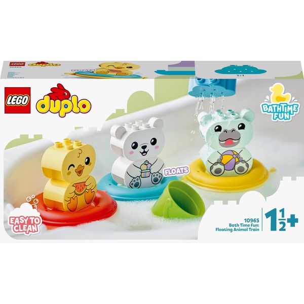 LEGO® DUPLO® My First Bath Time Fun: Floating Animal Train 10965 Building Toy Set; Educational Toys for Toddlers (14 Pieces)