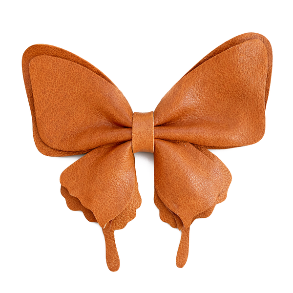 Leather Butterfly Hair Clip