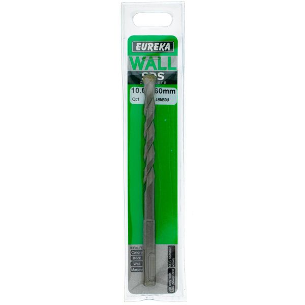 EUREKA DRILL BITS SDS Plus 10 x 160mm Q:1 for Masonry/Concrete 4BM50U