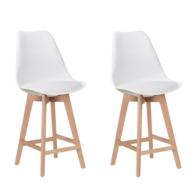 Set Of 2 PU Cushion Wooden Bar Stools Shop Today Get It Tomorrow   S Zoom.file