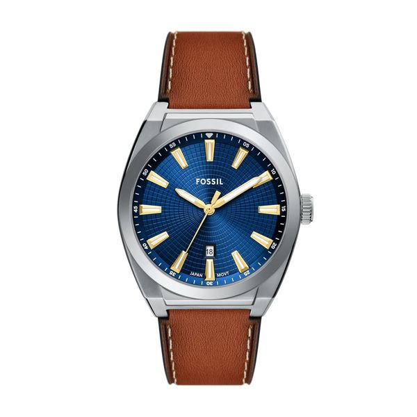 Fossil Everett Brown Stainless steel Mens Watch-FS6115