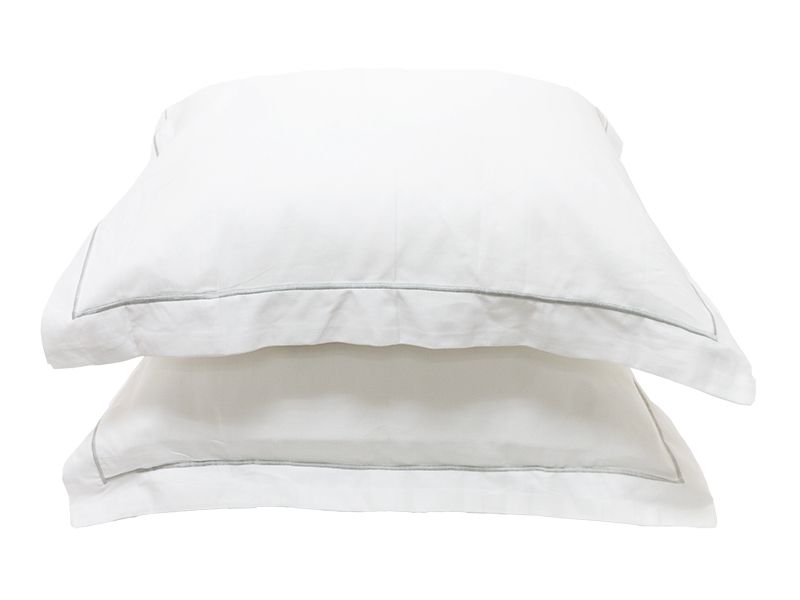 Premium Collection - Oxford Satin Stitch Pillow Cover Set - (01set)