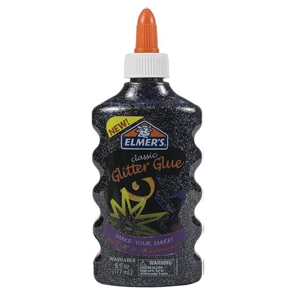 Elmers Glitter Glue black 177ml