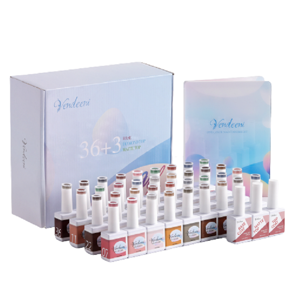 Vendeeni 36 Colours &amp; 3 Gel with Classic Colour Chart Set 1