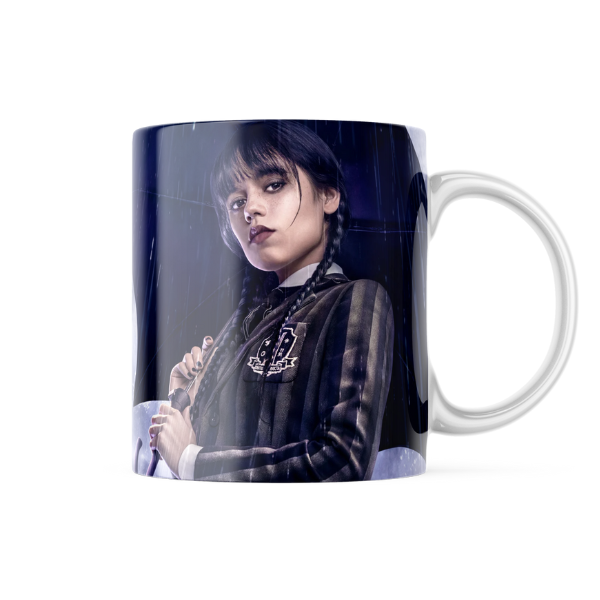 Wednesday Adams Themed Printed Coffee Cup