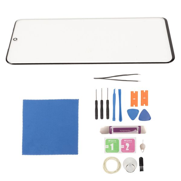 S20 5G Front Glass Black Kit