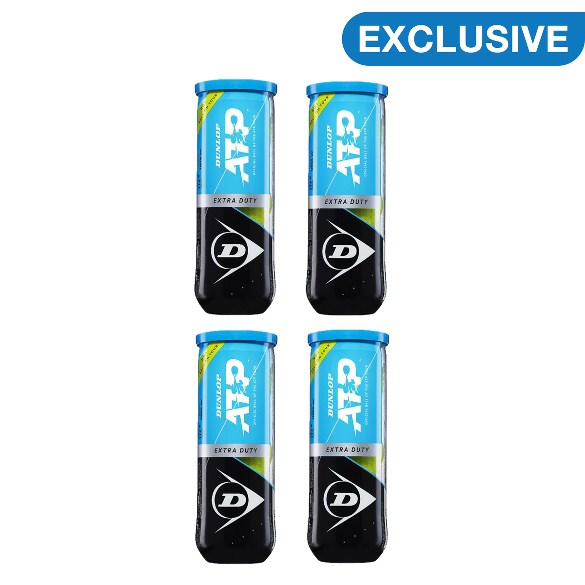 Dunlop ATP Extra Duty Sea Level 4 Pack Tennis Ball