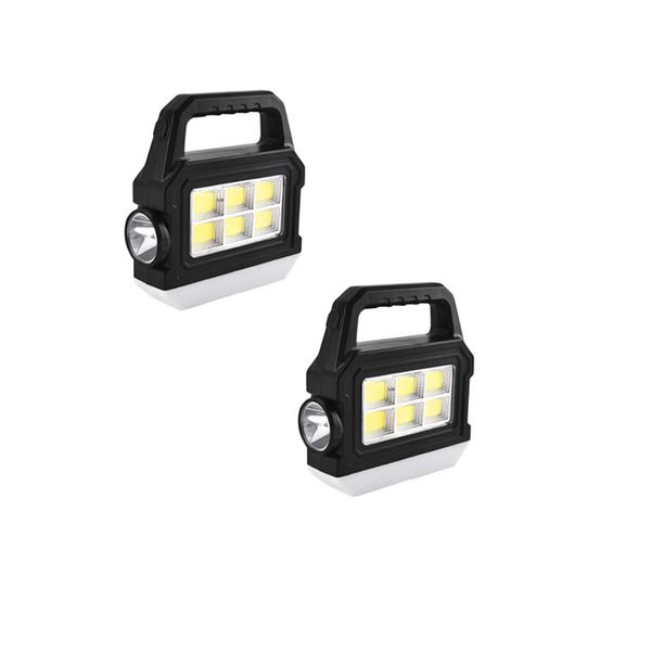 Set Of 2 Handheld Solar Lantern Lamp