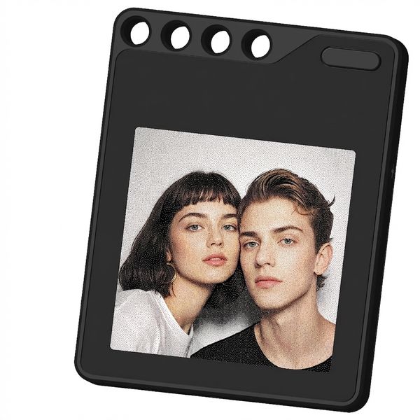 ARKIMD 4-Color 1.54" E-Ink Photo Tag:Keychain, Badge, Luggage &amp; Pet Locator
