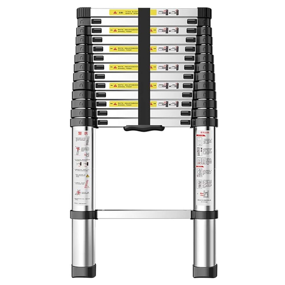 Telescoping Ladder Folding Portable Aluminum Telescopic Extension 