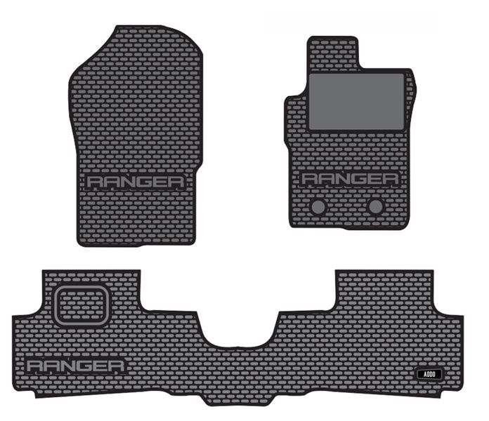 Ford Ranger Extra/Super Cab Interior Rubber Mats