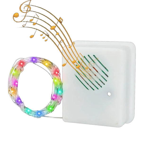 DIY Christmas Sound Sensor with LED String Decorative Lights Christmas Musi