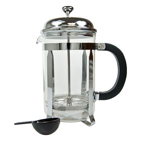Regent - Coffee Plunger Chrome Plated - 6 Cup - 800ml