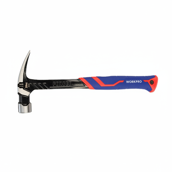 Workpro Claw Hammer 560g Steel Handle for Nail Driving and Removal