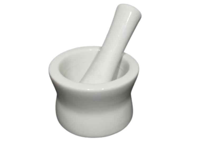 Mortar &amp; Pestel 11x7.5cm Traditional Porcelain White 19-601