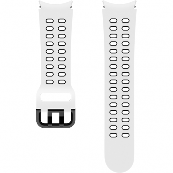 Sports Strap Compatible With Samsung Galaxy Watch 4/5/6/7 - White &amp; Black