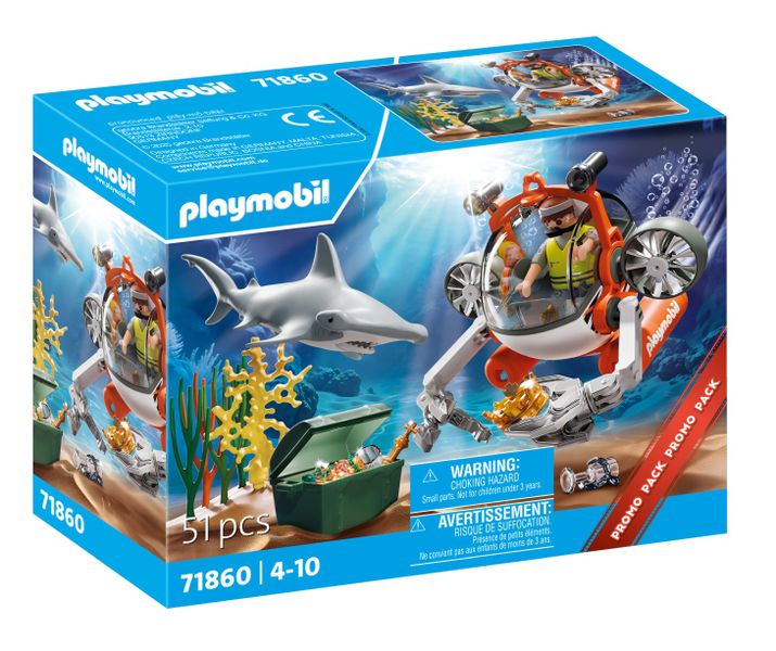 Playmobil Treasure Hunt with Submarine (51 Pieces)