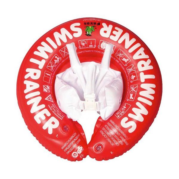 Freds Swimtrainer Red Swim Aid Babies &amp; Toddlers 3 Months - 4 Yrs (6-18kg)