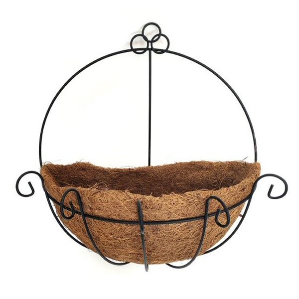 PH Garden - Half Round Coir Lined Wall Basket 30cm