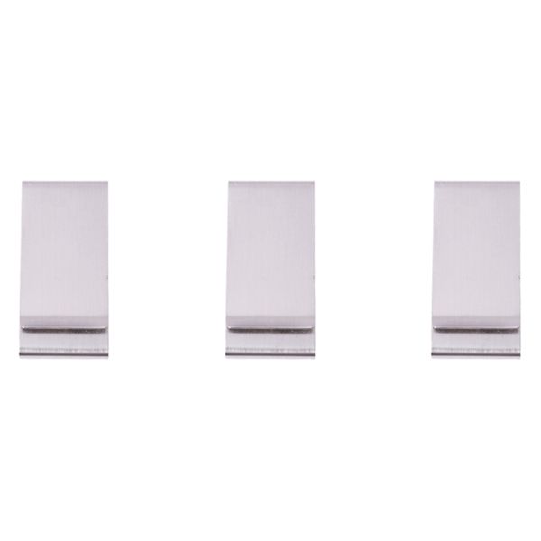 Men'S Stainless Steel Double Side Cash Bank Card Holder Money Clip