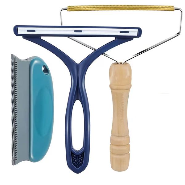 3-Piece Pet Hair Remover Set, Portable Carpet Scraper, Multi-color