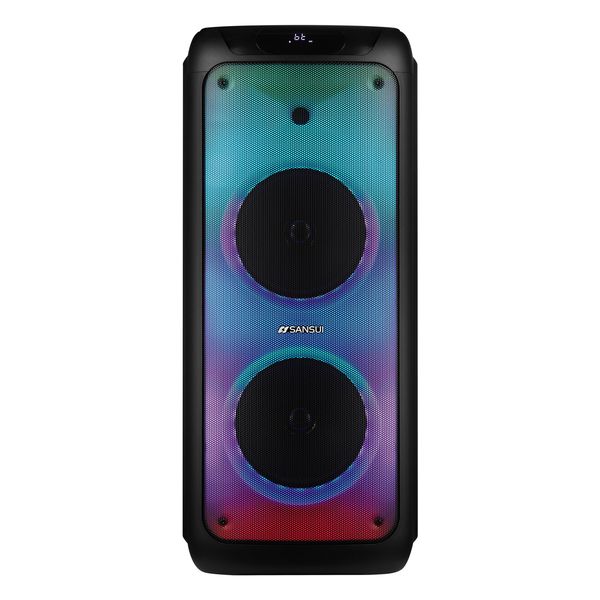Sansui Bluetooth True Wireless Dual 10" Party Speaker - Black