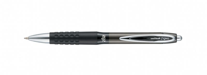 Uniball - Signo Retractable Rollerball Rubbergrip Liquid Gel 0.7mm - Black