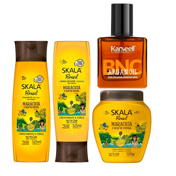 SKALA Maracujá Hair Growth Set + Karseell Argan Oil Repair Bundle