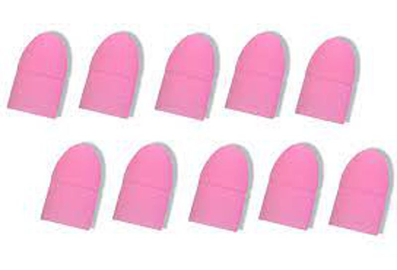 Nail Soak Off Gel Polish Remover Caps Pink 10 Pieces