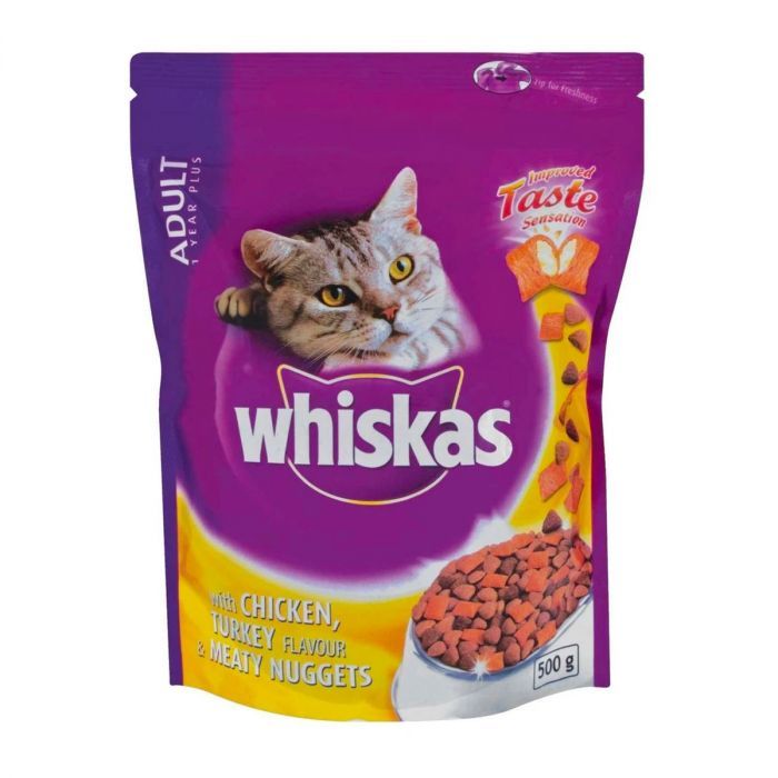 Whiskas Cat Food Meaty Nugget 500g Chicken Turkey 4 Pack Buy