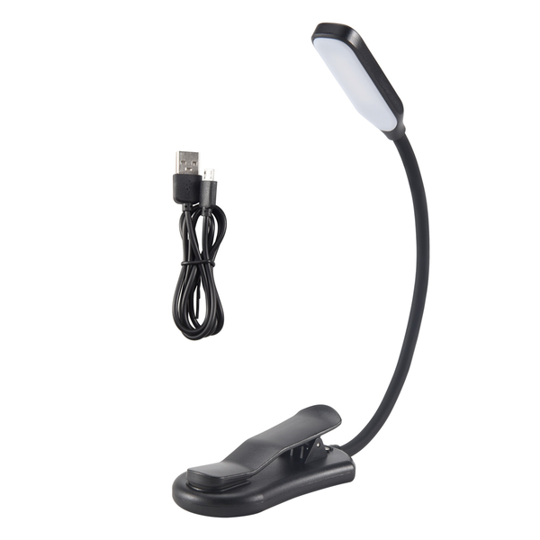 7 Led Reading Light 3-Level Warm Cool White Flexible Clip Lamp