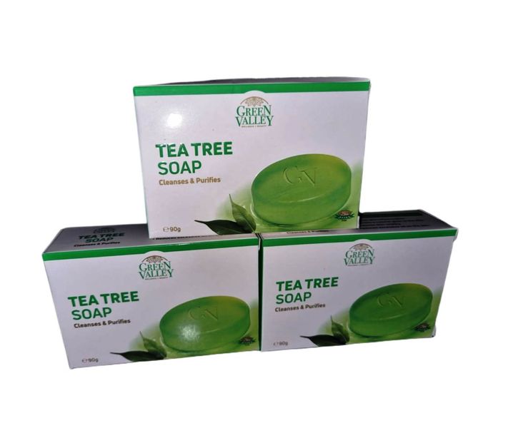 Tea Tree Glycerine Soap 90g (Anti-Bacterial) - 3 Pack
