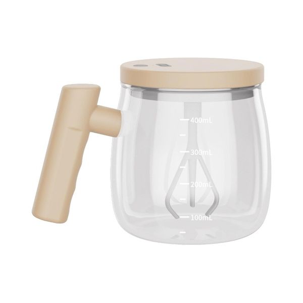 400ML Automatic Self-Stirring Stainless Steel Cup - Transparent