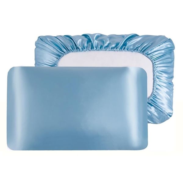 Décor Satin Silk Memory Elastic Band Pillowcase Cover 75cm- 1 Piece
