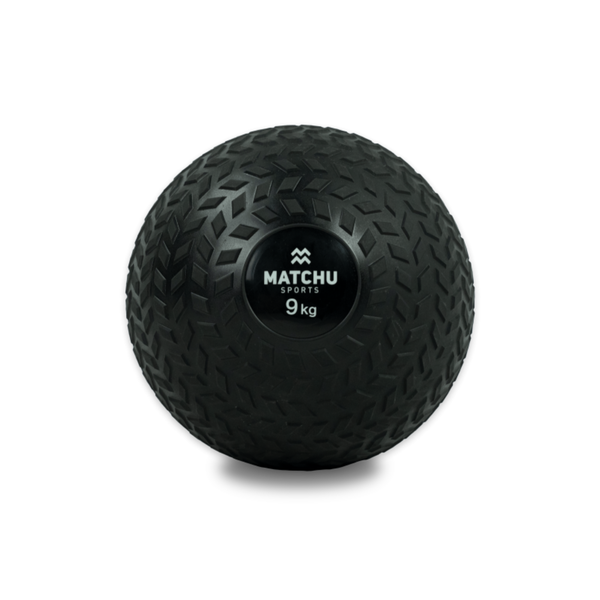 Slam Ball 9kg - Durable, Non-Bounce Rubber Ball for Strength &amp; Conditioning