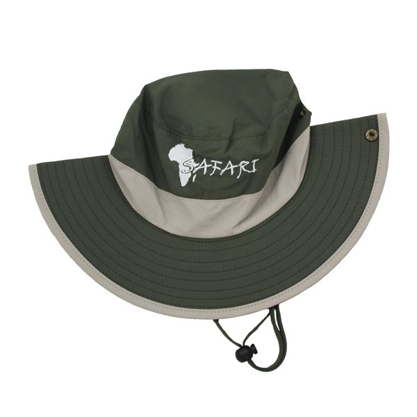 Safari - Green &amp; Beige Hat