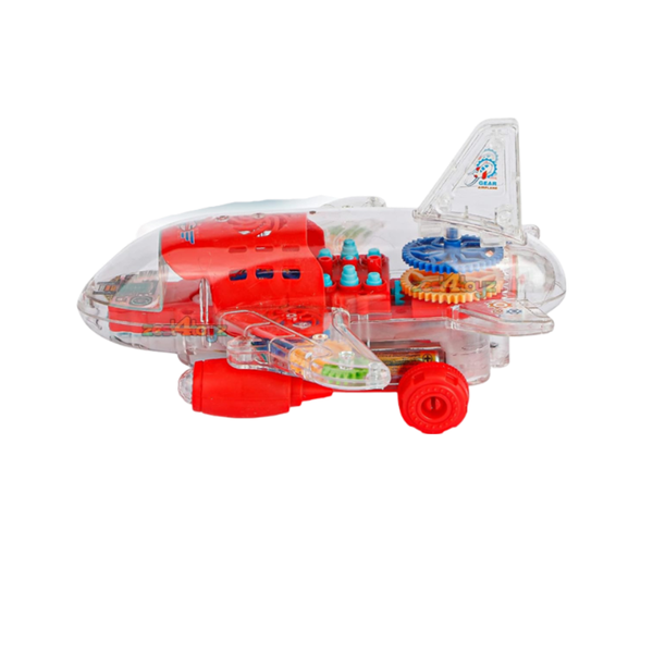 Battery Operated Musical Toy Gear Plane- F53-13-983