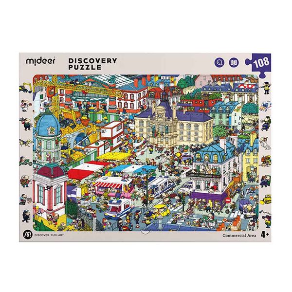 Mideer Big City Small City Discovery Puzzle: 108 Pieces
