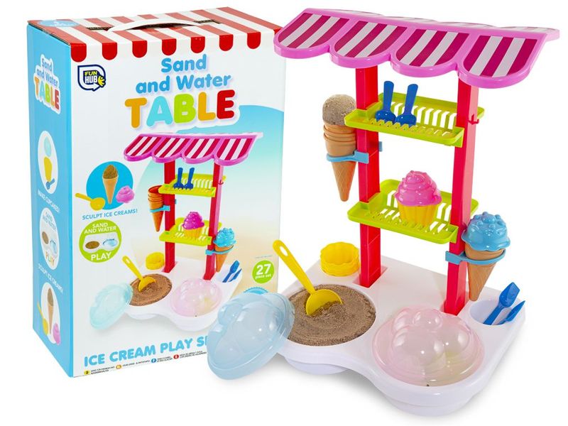Grafix Fun Hub-27 Pc Ice Cream Sand And Water Table