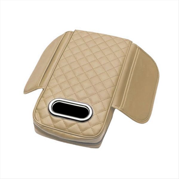Car Armrest Cover Pu with Tissue Storage Memory Compatible with Universal